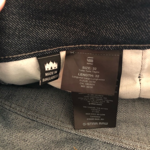 G-STAR RAW 5620 3D Low Tapered Men’s Jeans 32x32 - Picture 7 of 8